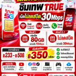 📶🔥 ซิมเทพ TRUE สำหรับคนใช้เน็ตหนัก! เล่นเน็ตไม่ลดสปีด ใช้งานได้ทุกวัน